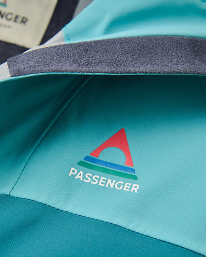 Womens Trailscape 3L Waterproof Jacket - Mediterranean/ Ocean Teal - Flatlay