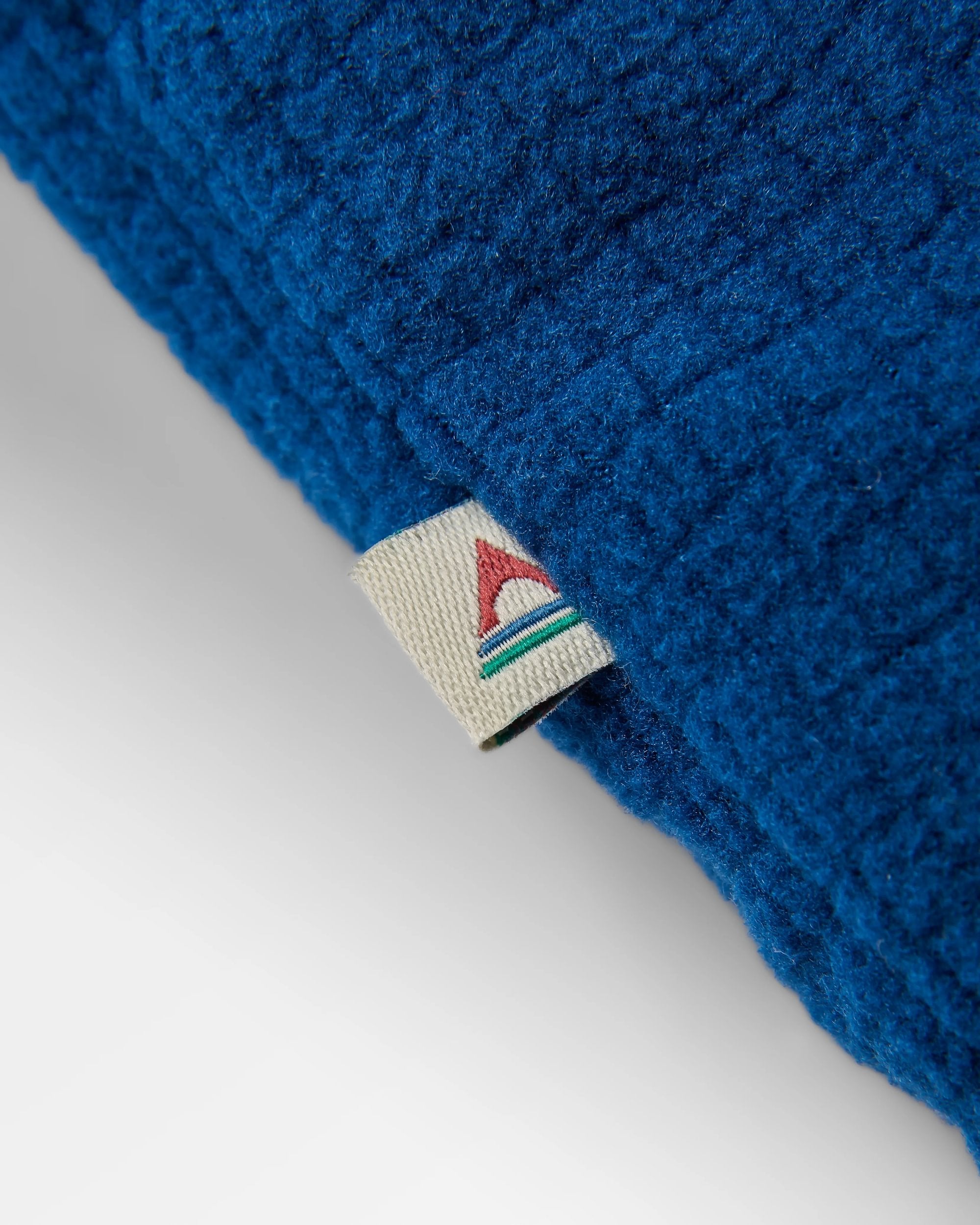 Forestscape Recycled Fleece Hoodie - Blue Navy - Flatlay