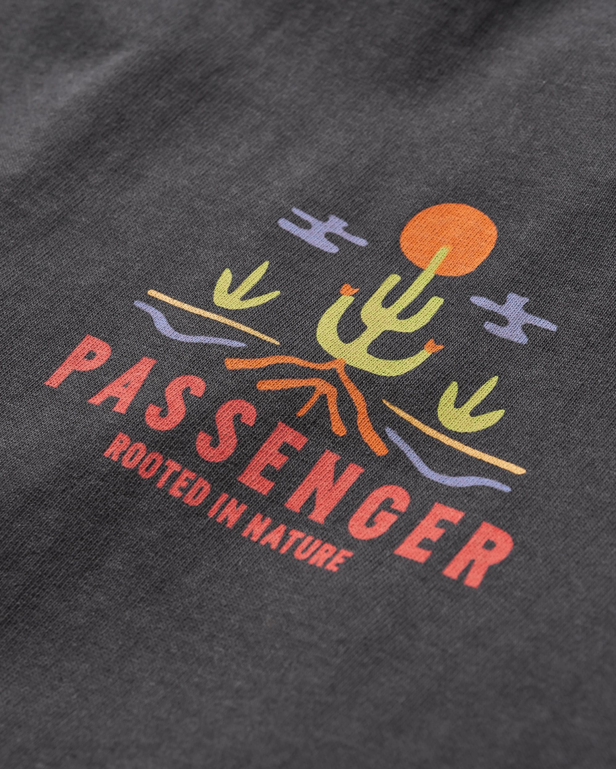 Planted Recycled Cotton T-Shirt - Black - Flatlay