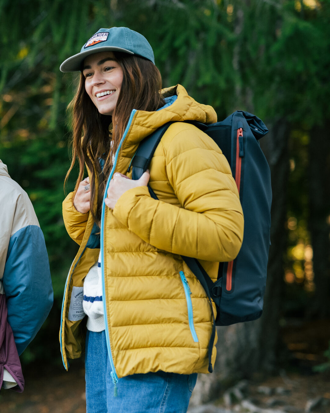 Crossing Roll Top Backpack - Charcoal/ Black - Lifestyle - Female