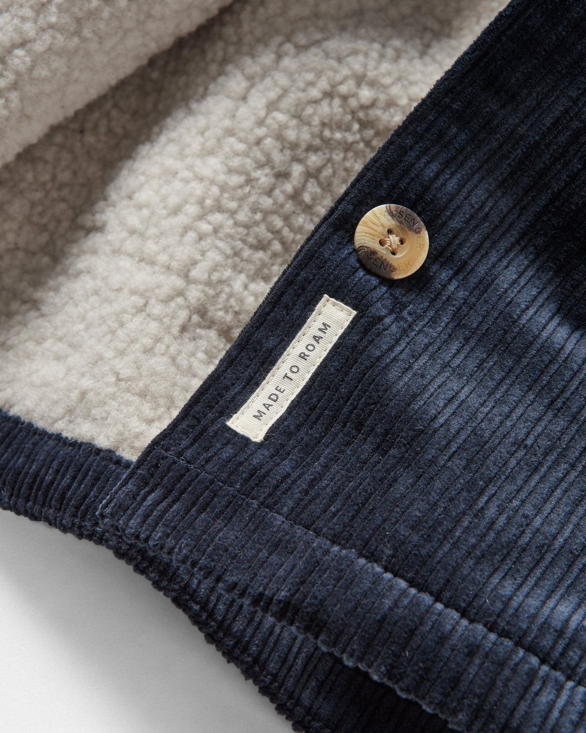 Flint Corduroy Overshirt 2.0 - Deep Navy - Flatlay