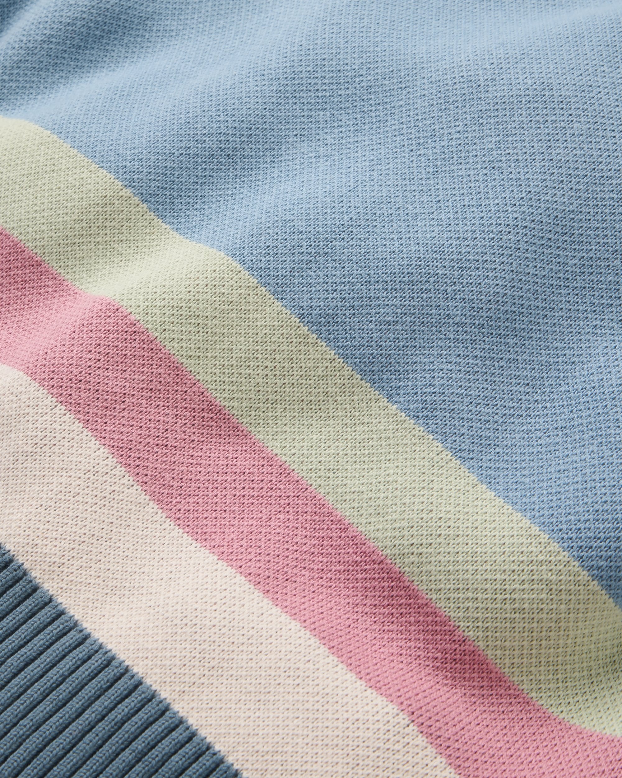 Scenic Knitted Cardigan - Scenic Stormy Blue - Flatlay