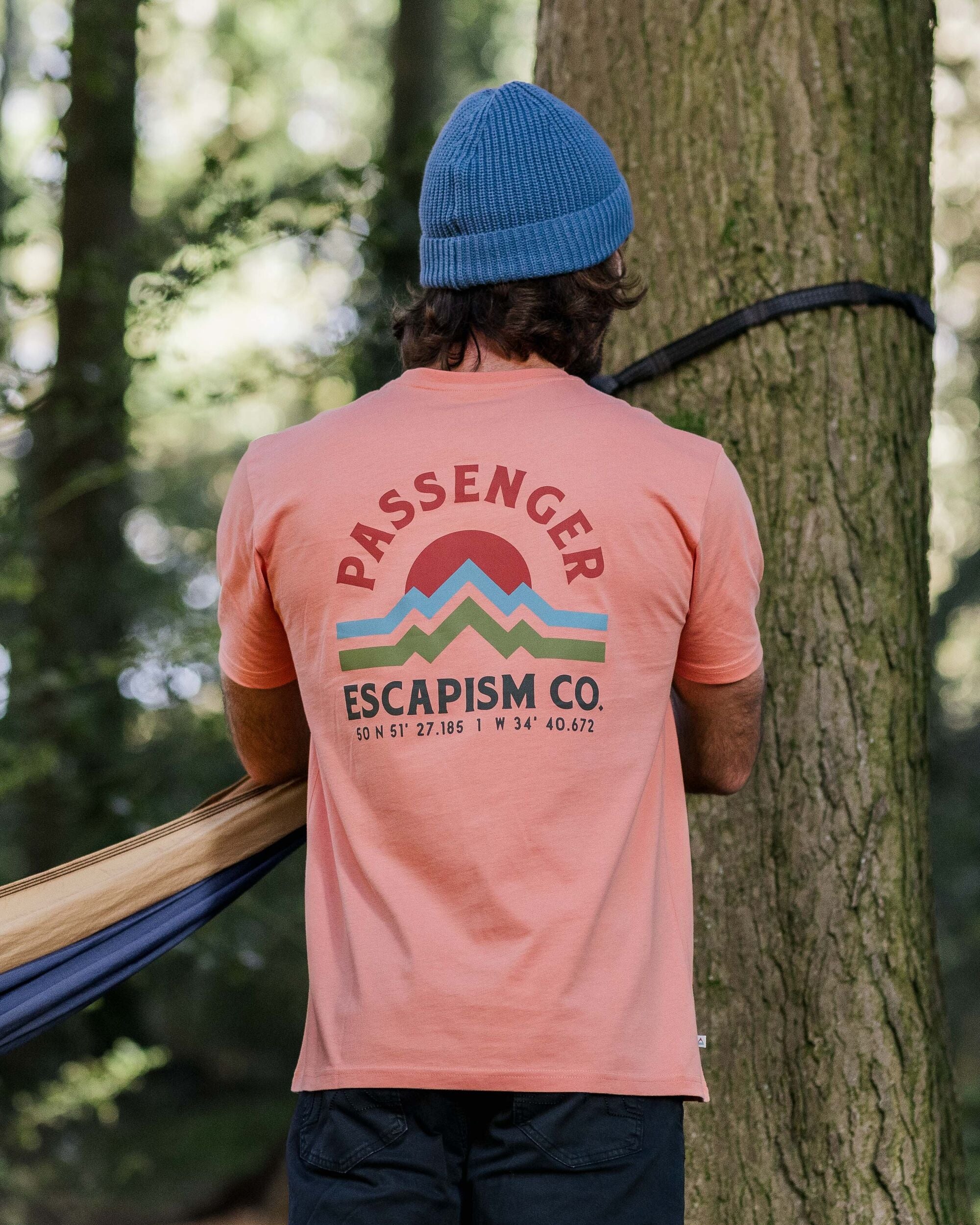 Dumont Organic Relaxed Fit T-Shirt - Tawny Peach - Lifestyle