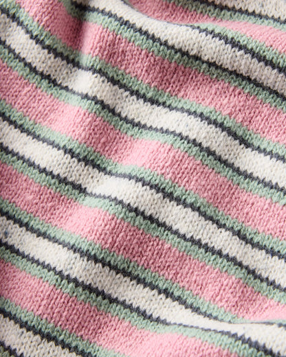 Goldglow Knit Scarf - Pink Haze - Flatlay