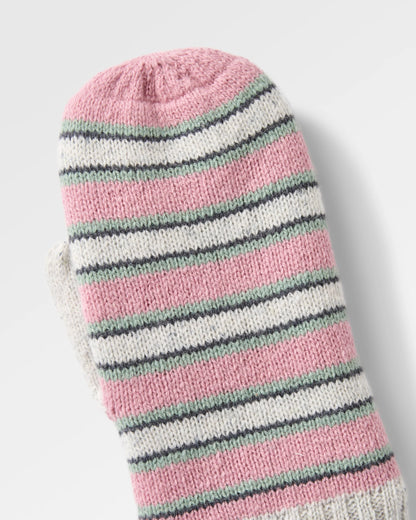 Goldglow Knit Mitten - Pink Haze - Flatlay