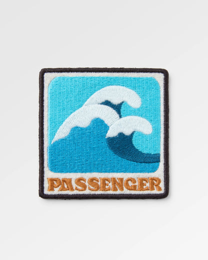 Wave Escape Patch - Retro Blue  - Flatlay
