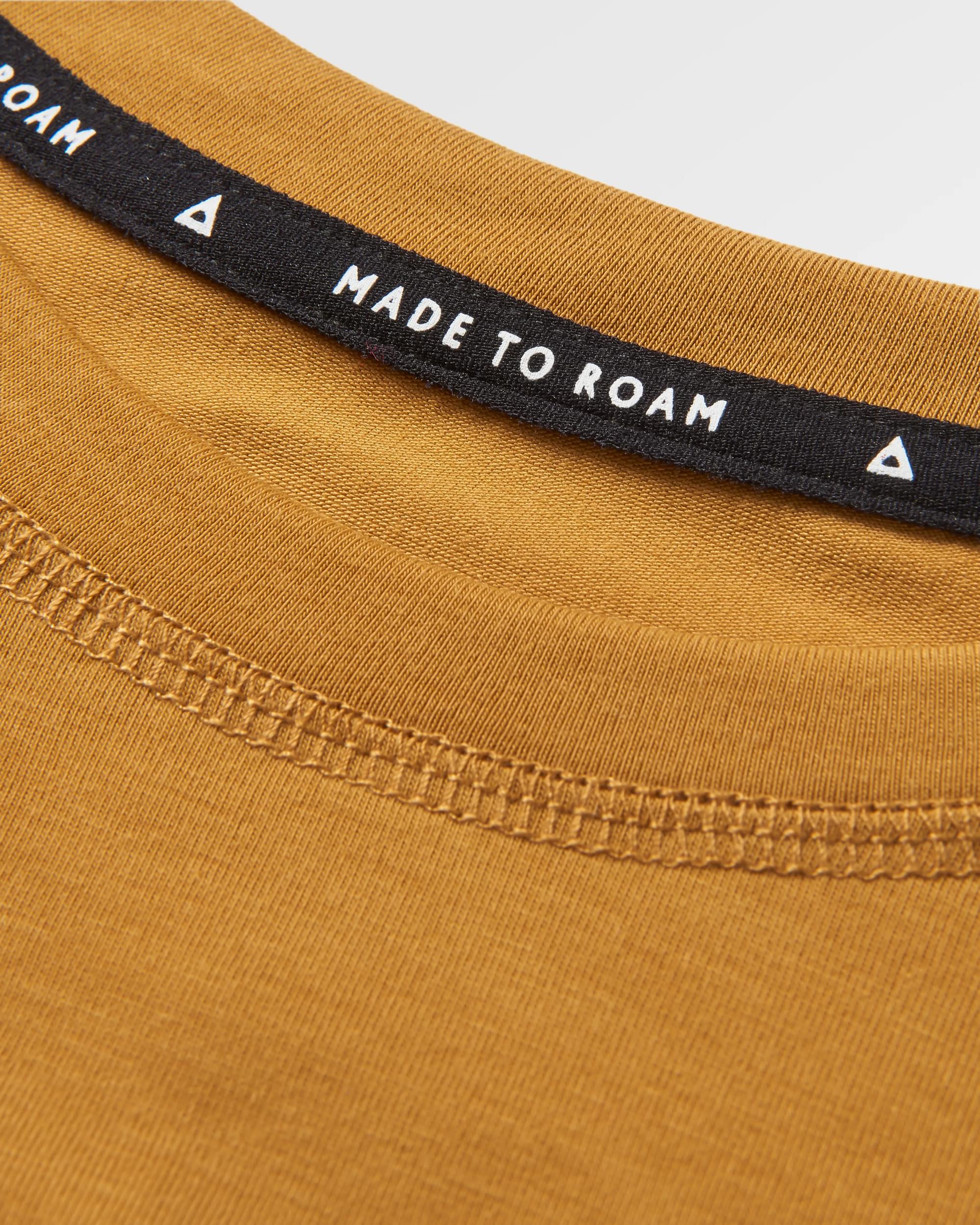 Trail Active Recycled T-shirt - Dusty Ochre - Flatlay