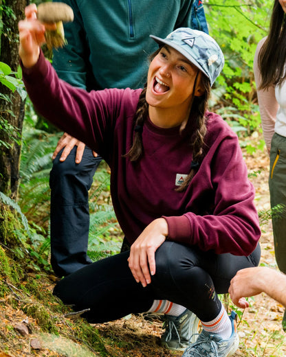 Ayla Micro Polartec® Crew Fleece - Fig - Lifestyle