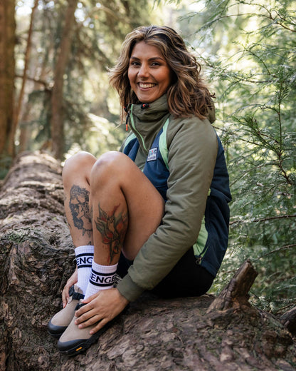 Ocean Insulated Anorak - Dark Denim/ Dusty Olive - Lifestyle