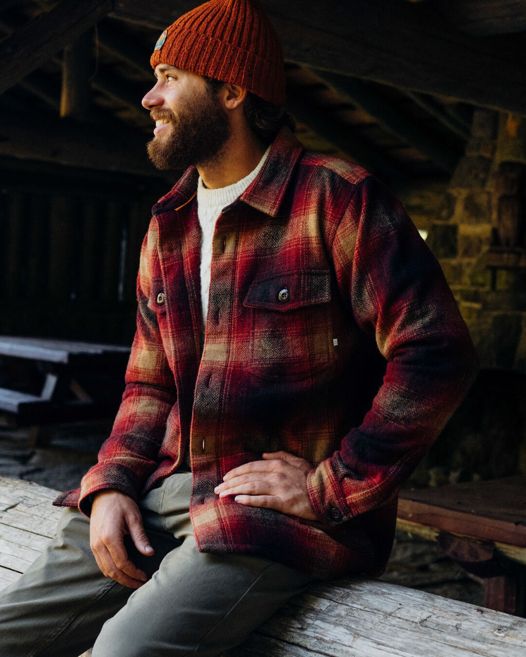 Barren Overshirt - Wine - Lifestyle