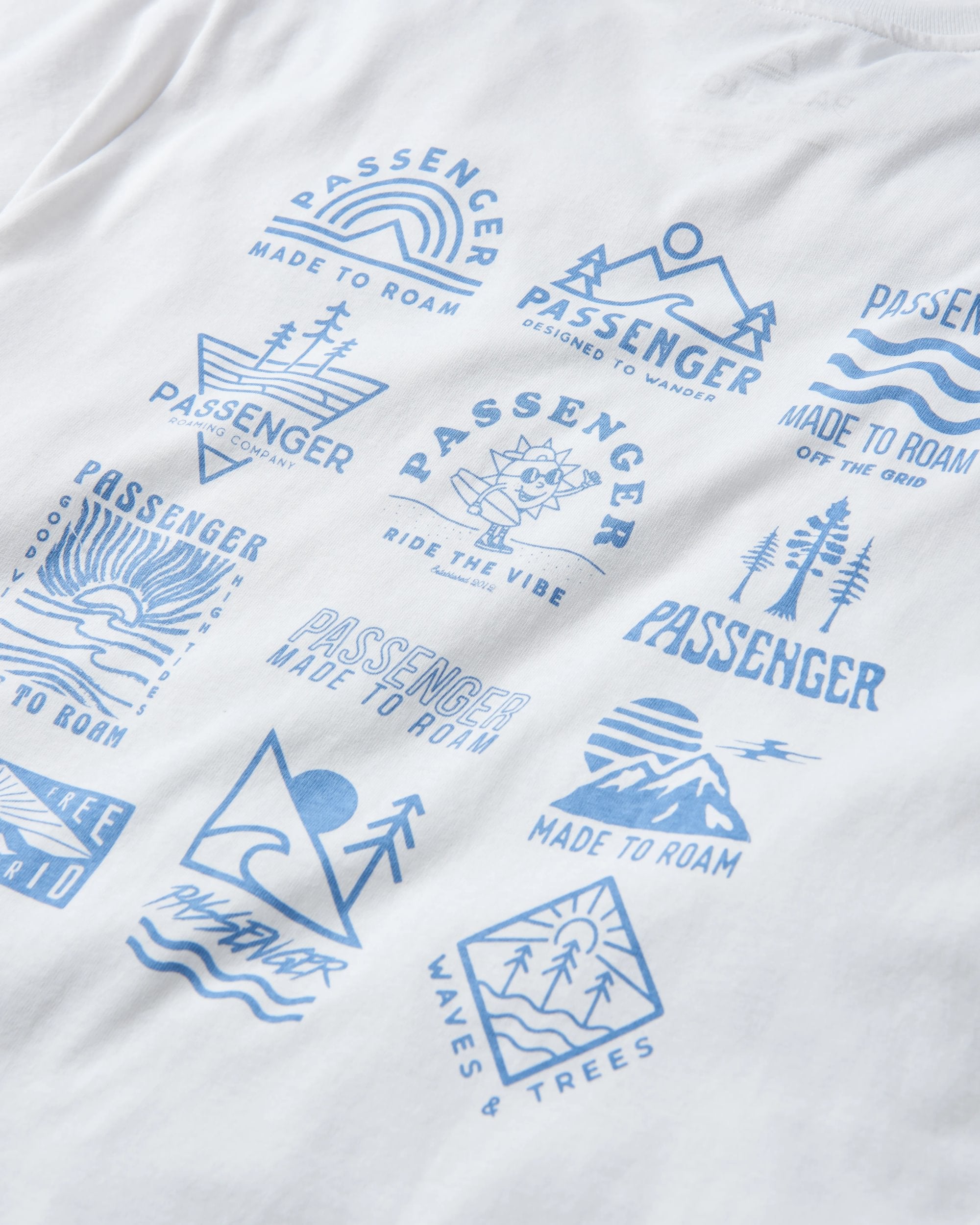 Icon Recycled Cotton T-Shirt - White - Flatlay