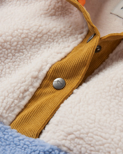 Create Recycled Deep-Pile Sherpa Fleece - Blue Fog