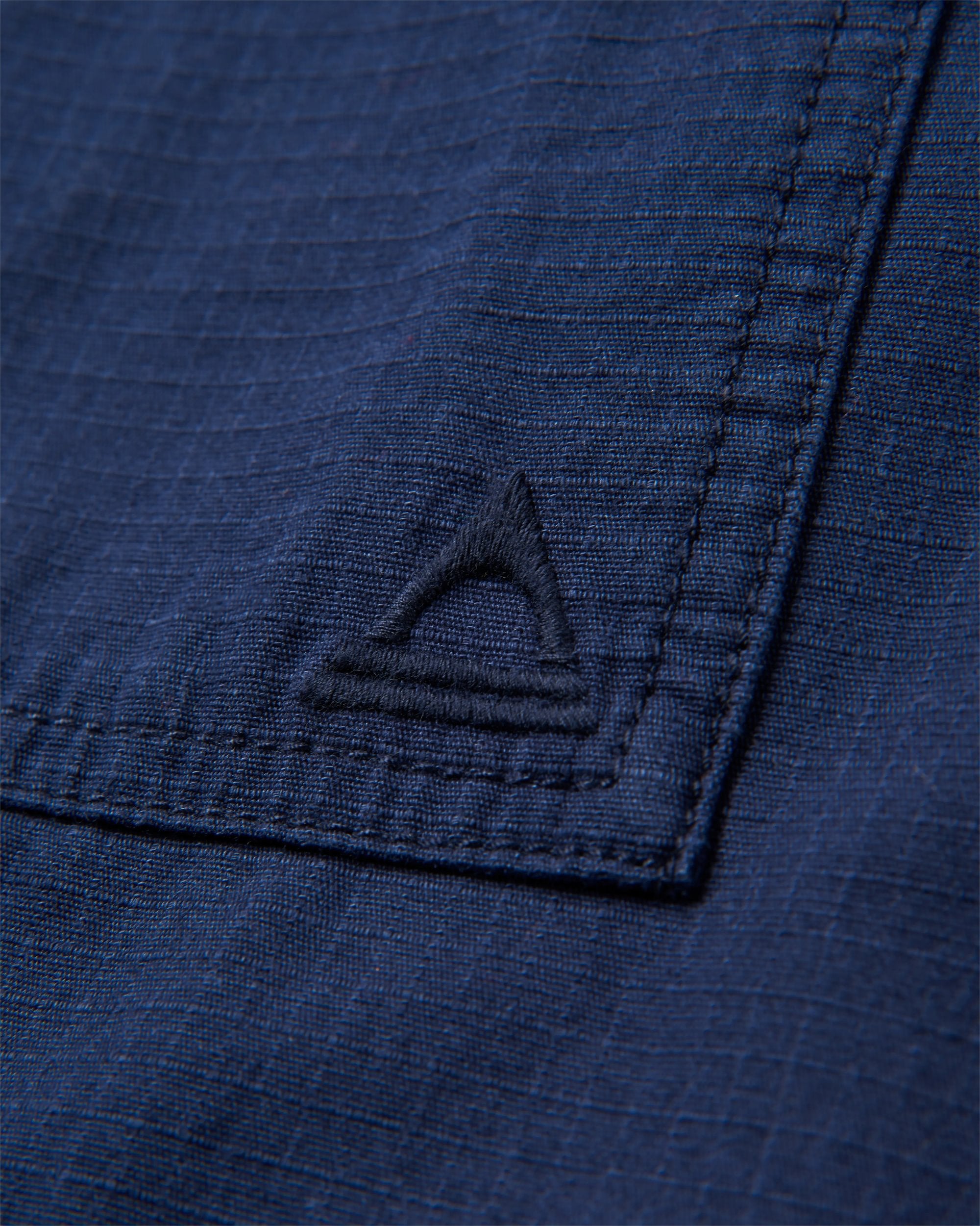 Way Flannel Lined Shirt - Rich Navy - Flatlay