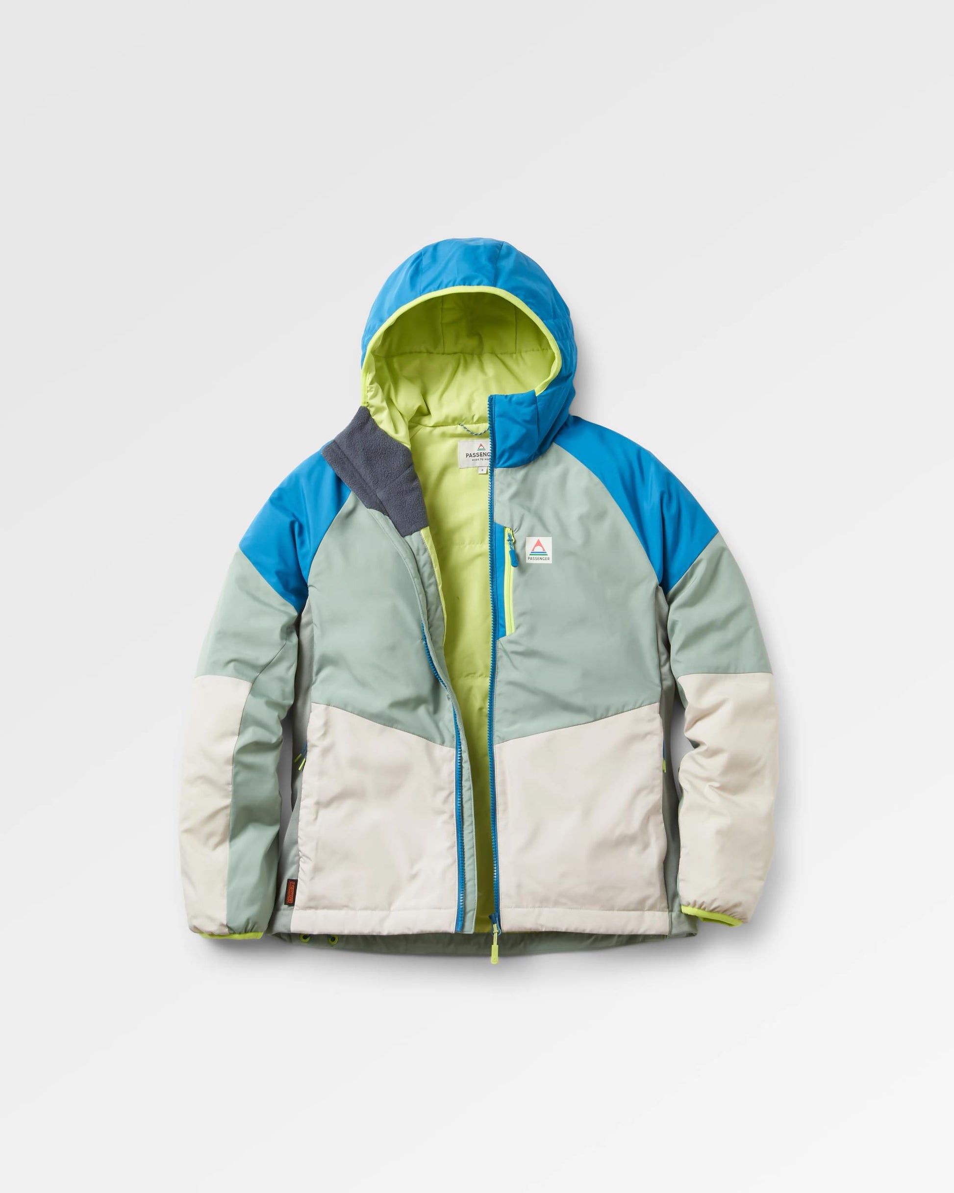 Shasta Lite Recycled Insulated Jacket - Pistachio/Blue Steel