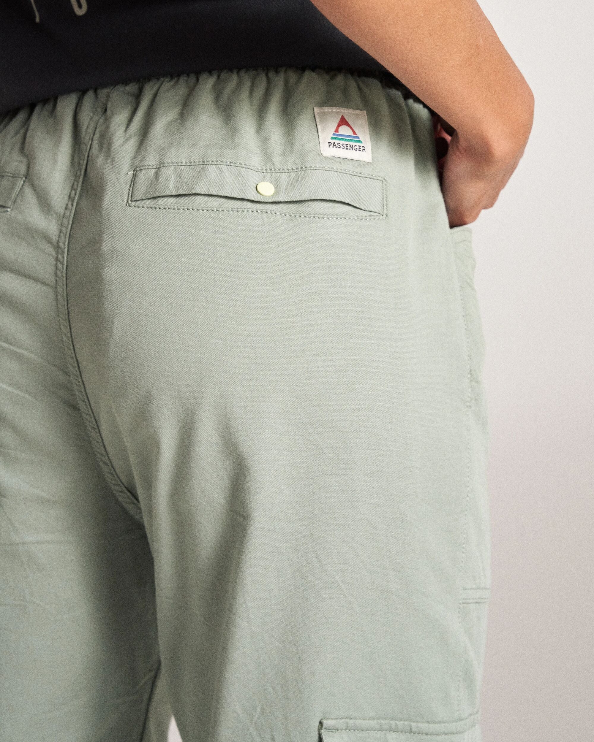 Hydrilla Organic Cotton Trouser - Pistachio - Studio Model