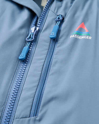 Daybreak Lightweight Recycled Thermore® Insulated Jacket - Rich Navy/Storm Grey/Dark Denim - Flatlay