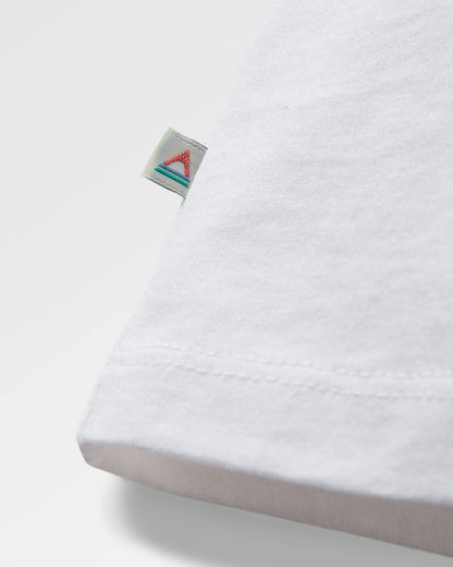 Easy Days Recycled Cotton T-Shirt - White - Flatlay