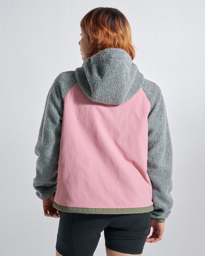 Lara Quilted Jacket - Grey Marl/Dusty Olive - Studio Model