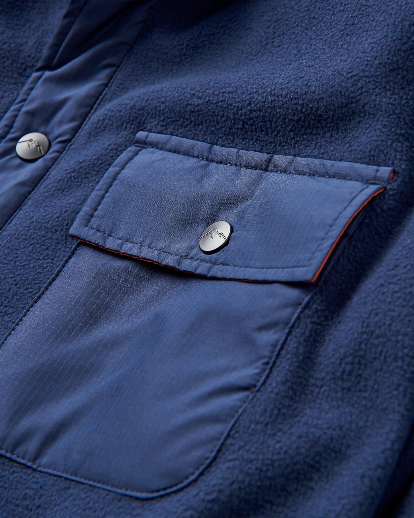 Firelight Sherpa Lined Overshirt - Rich Navy