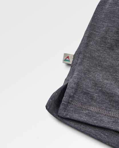 Men's Solscape Active T-Shirt - Faded Black Marl - Flatlay