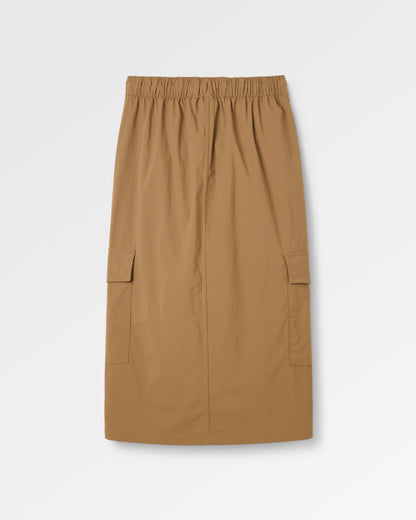 Avian Cargo Ripstop Skirt - Caramel Brown - Flatlay