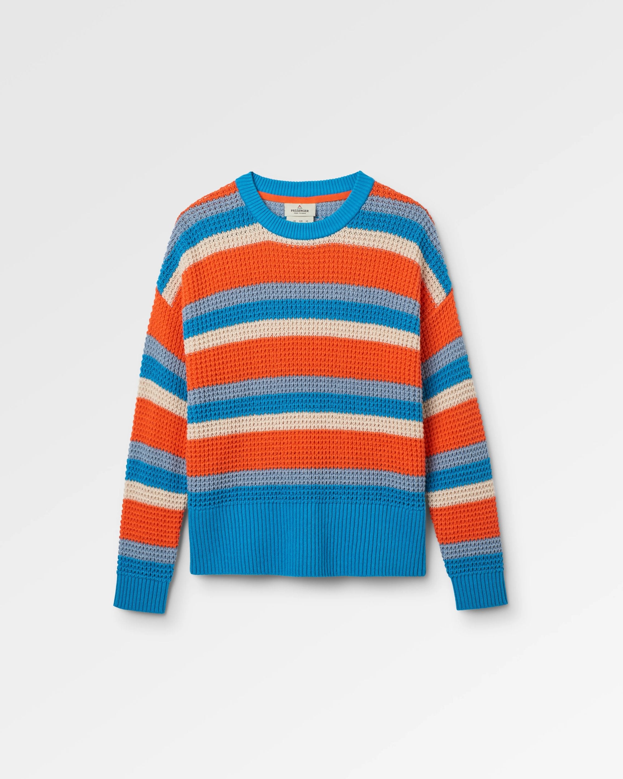 Reflection Stripey Jumper Ember Orange Multi Stripe – Passenger