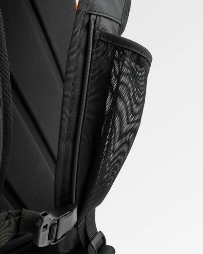 Atlas Recycled Backpack Duffel - Black - Flatlay