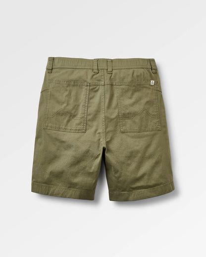 Kimmer Ripstop Cotton Short - Dusty Olive - Flatlay