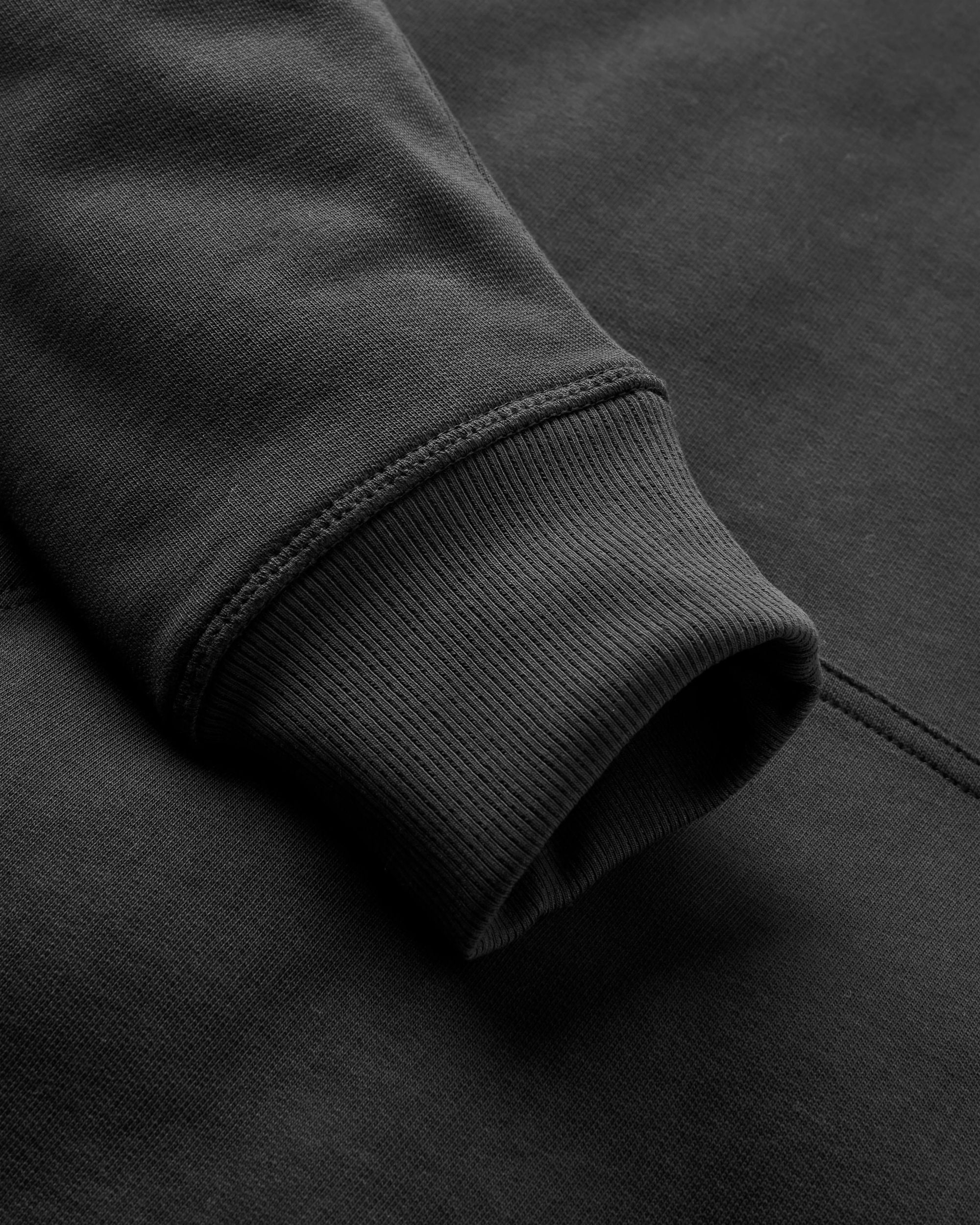 Escapism Recycled Cotton Hoodie - Black - Flatlay