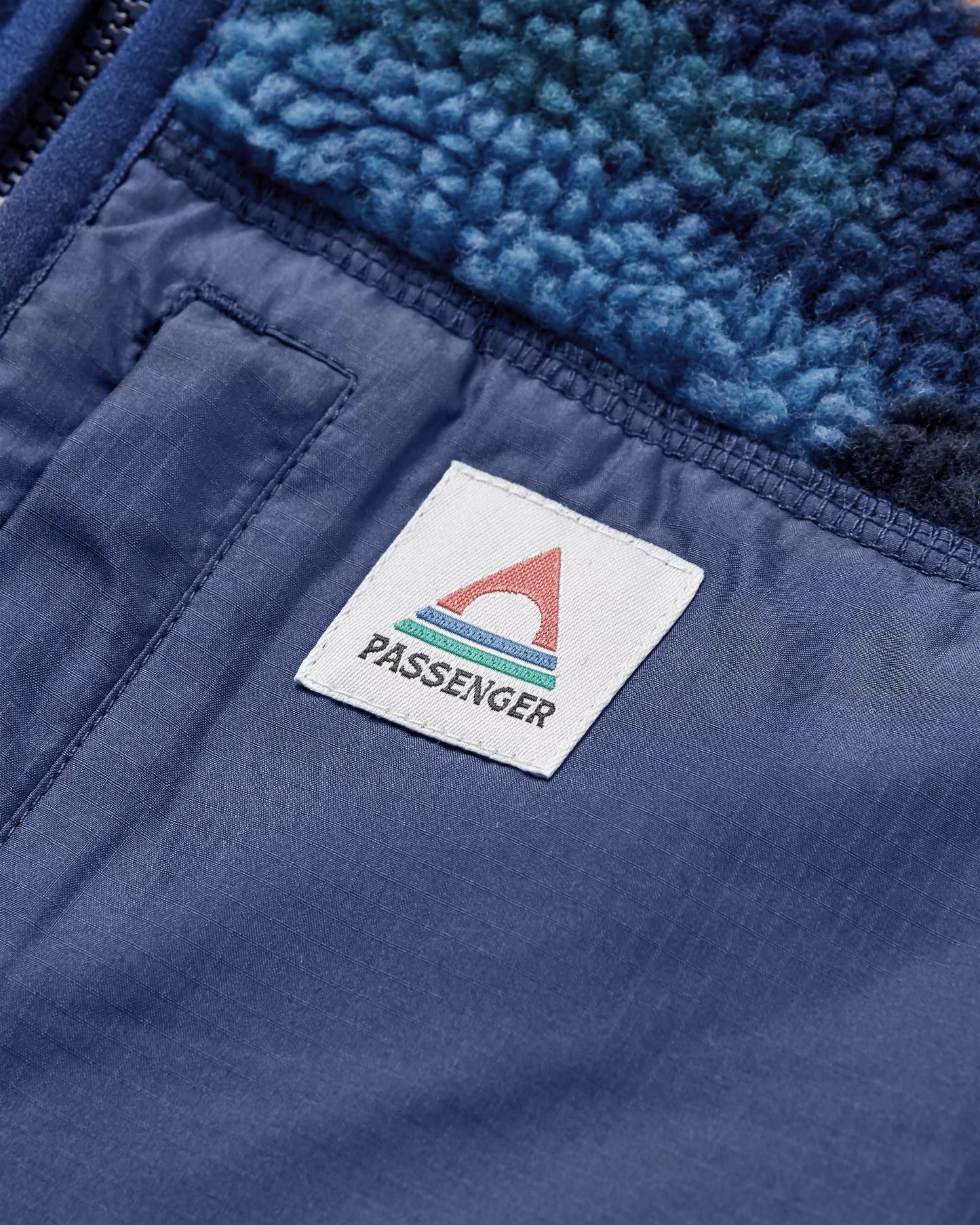 Offroad Recycled Sherpa 1/2 Zip Fleece - Scenic Navy