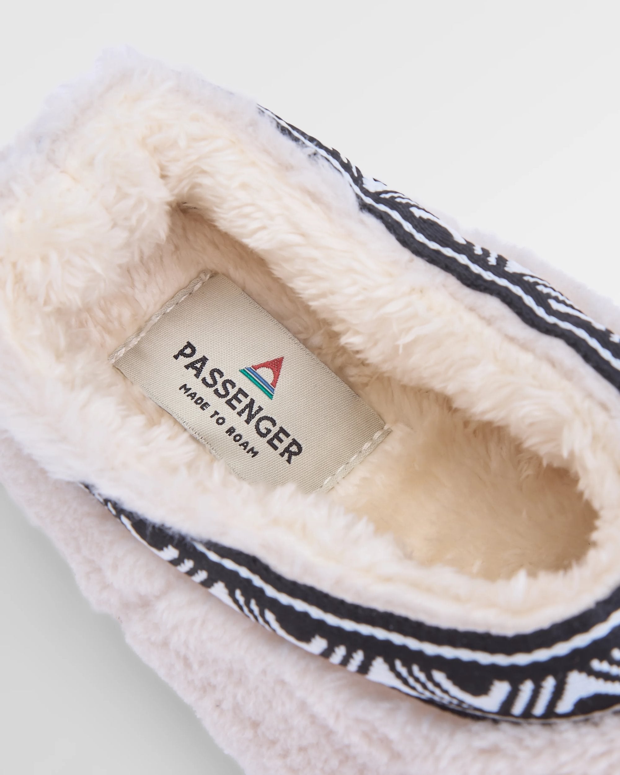 Ember Sherpa Fleece Slipper - Birch - Flatlay