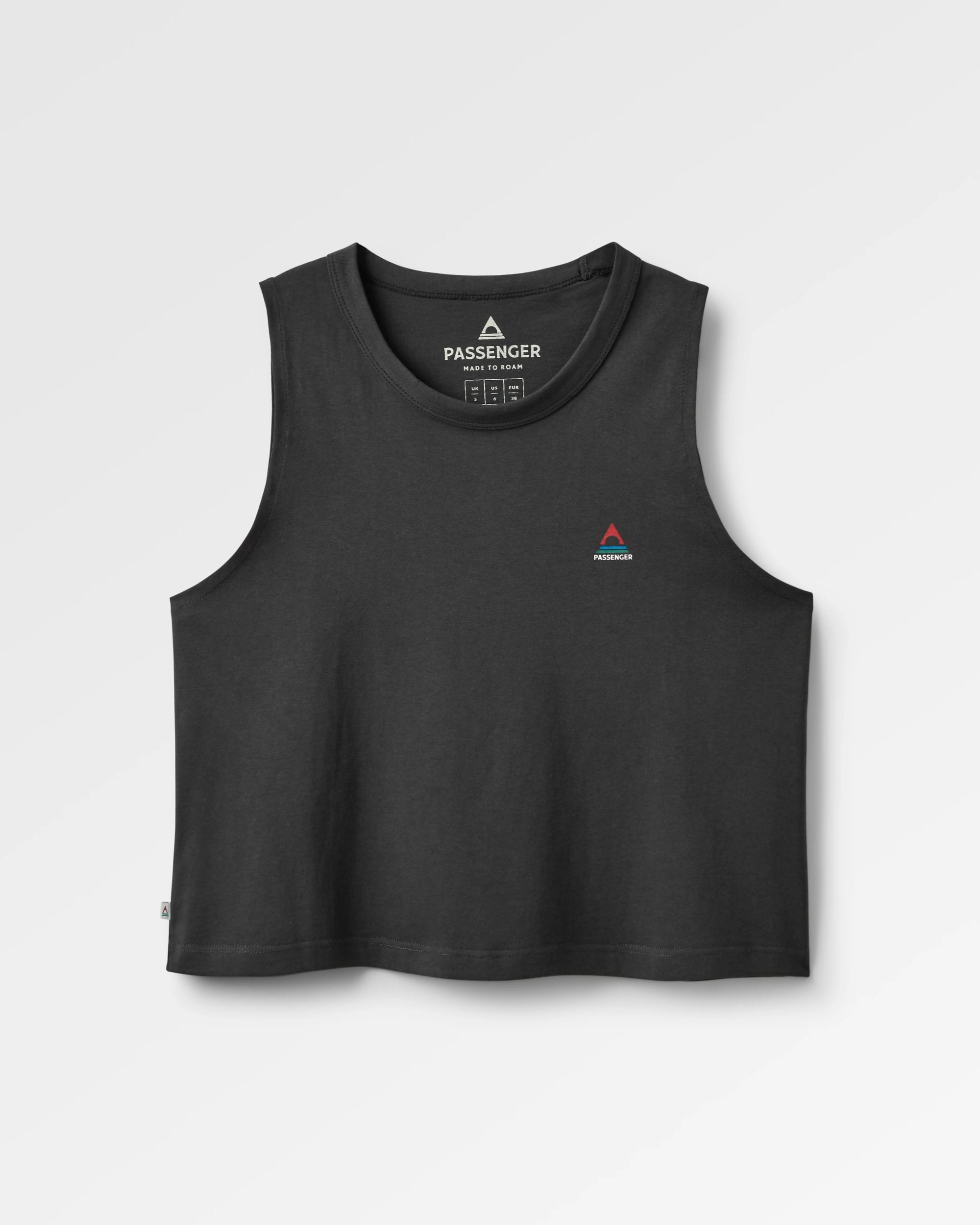 Classic Recycled Cotton Vest - Black - Flatlay