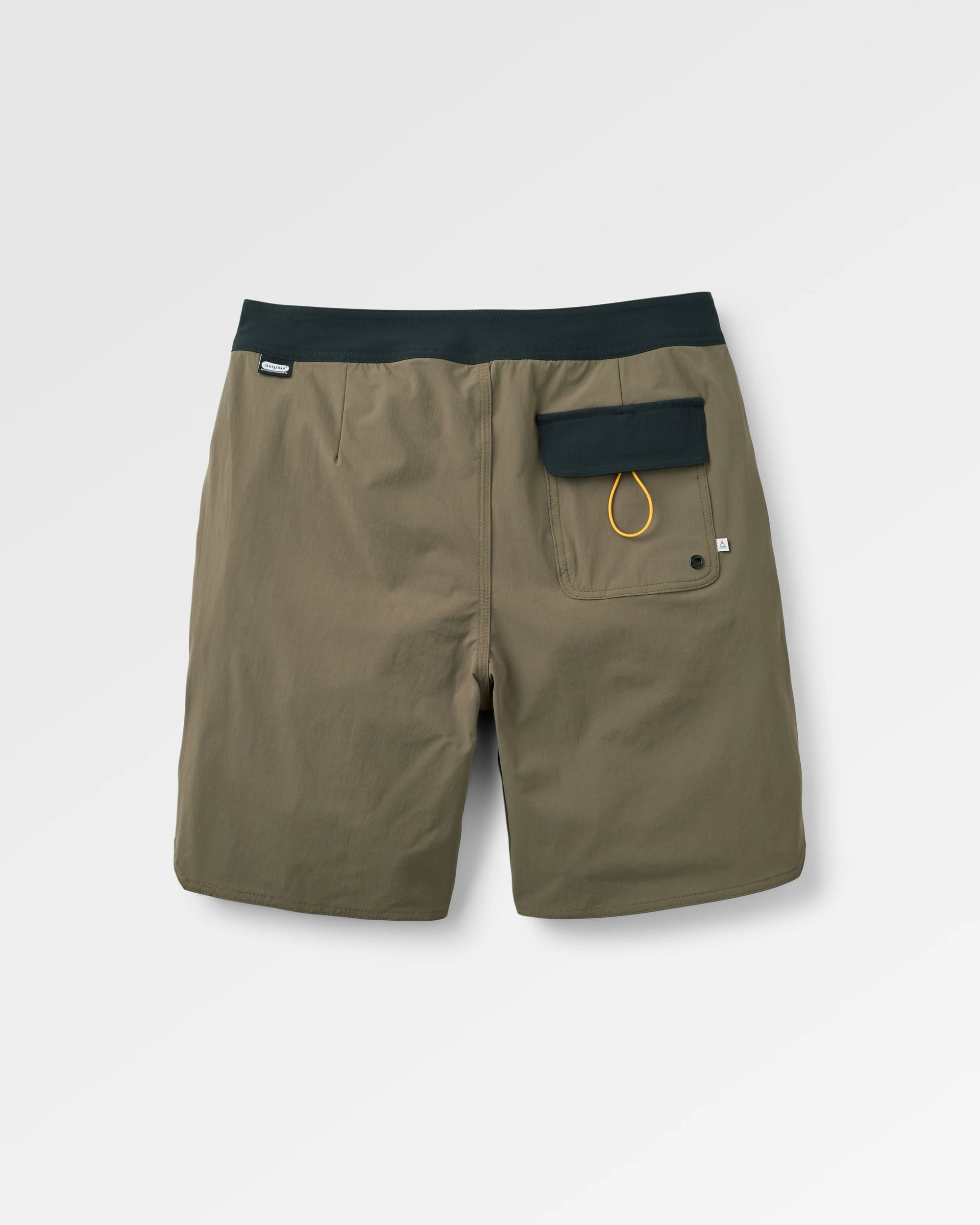 Cruiser Netplus® Recycled 19" Boardshort - Khaki - Flatlay
