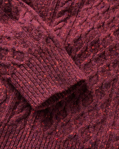 Sandbar Recycled Knitted Jumper - Fig - Flatlay