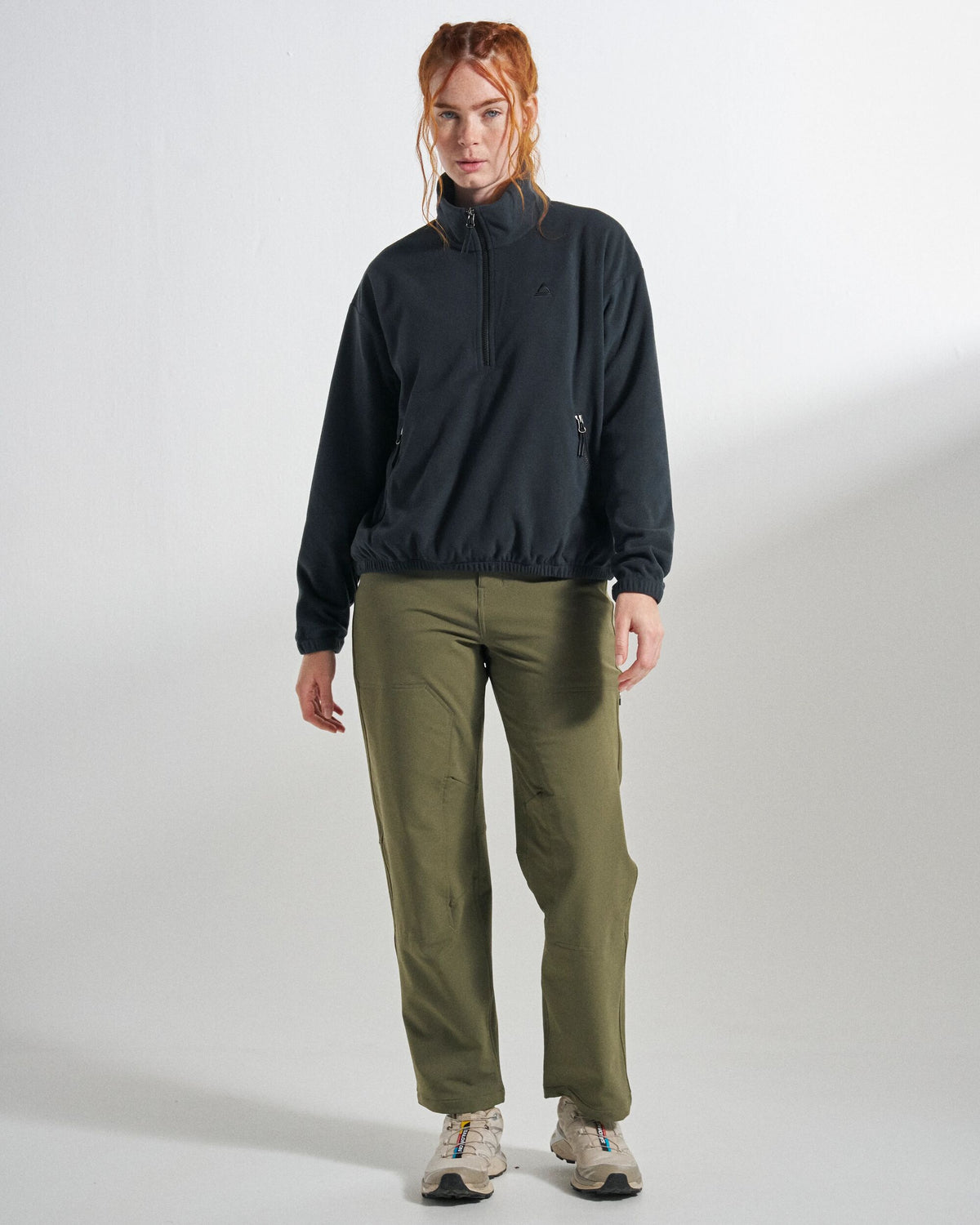 Jasper Outdoor Hybrid Trouser - Dusty Olive - Studio Model