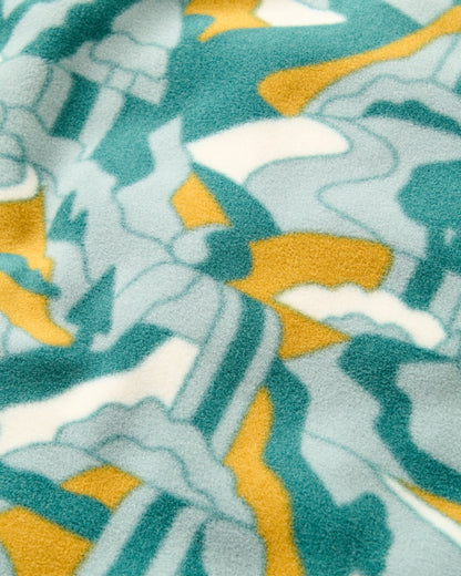 Dusk Polartec® Fleece - Slower Rhythms Deep Ocean - Flatlay