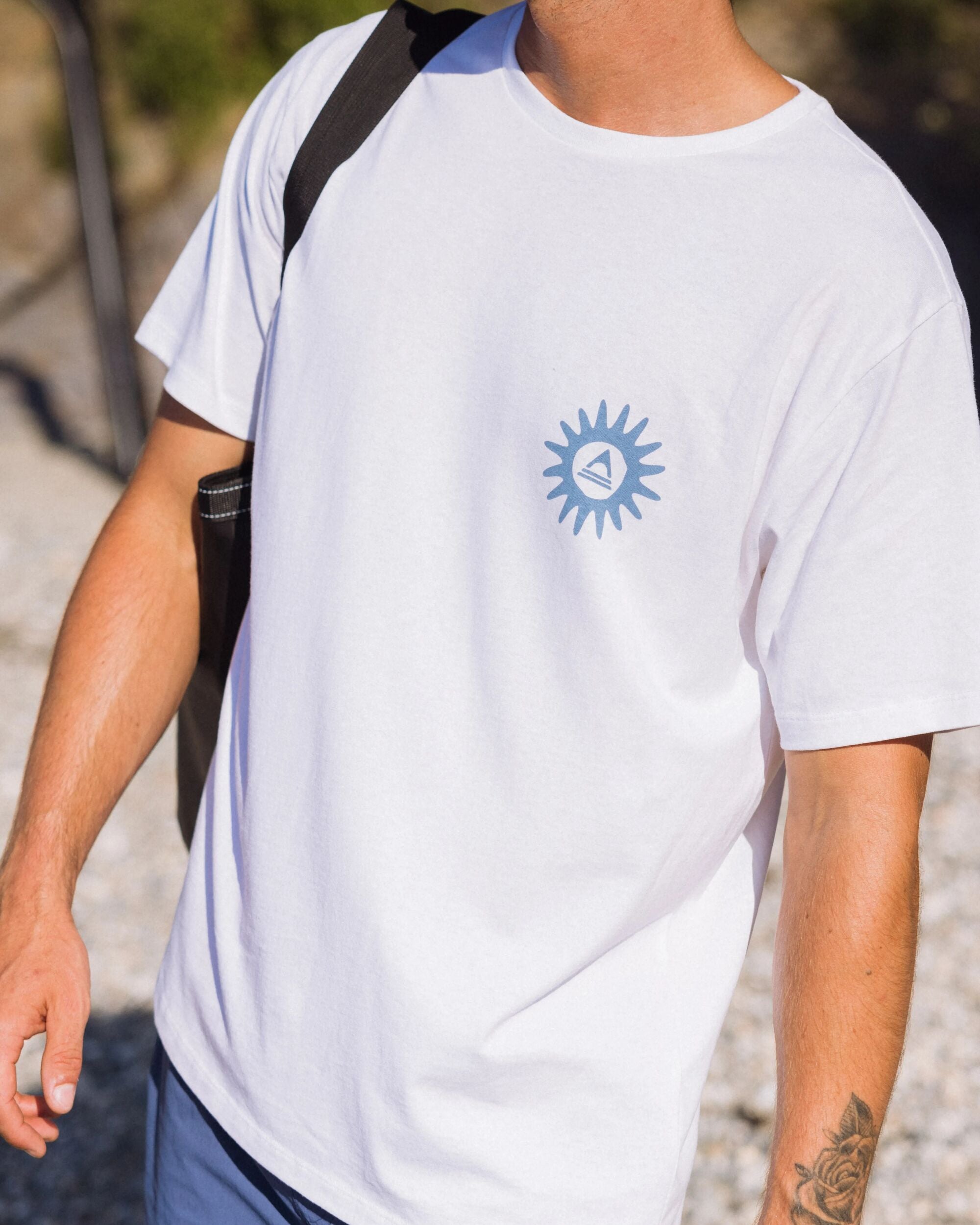 Easy Days Recycled Cotton T-Shirt - White - Lifestyle
