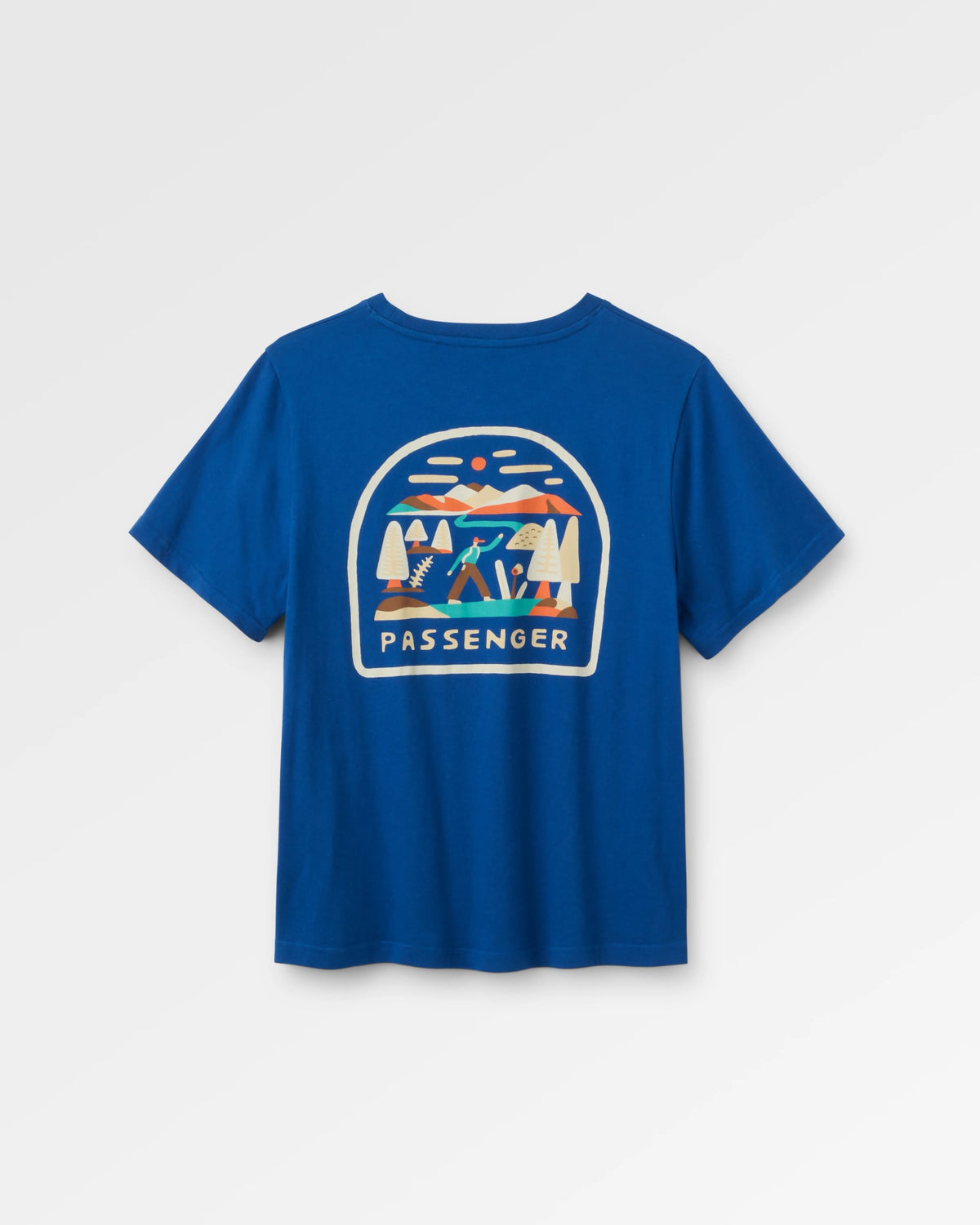 Lost Patch Women's Cotton T-Shirt - Blue Navy - Flatlay