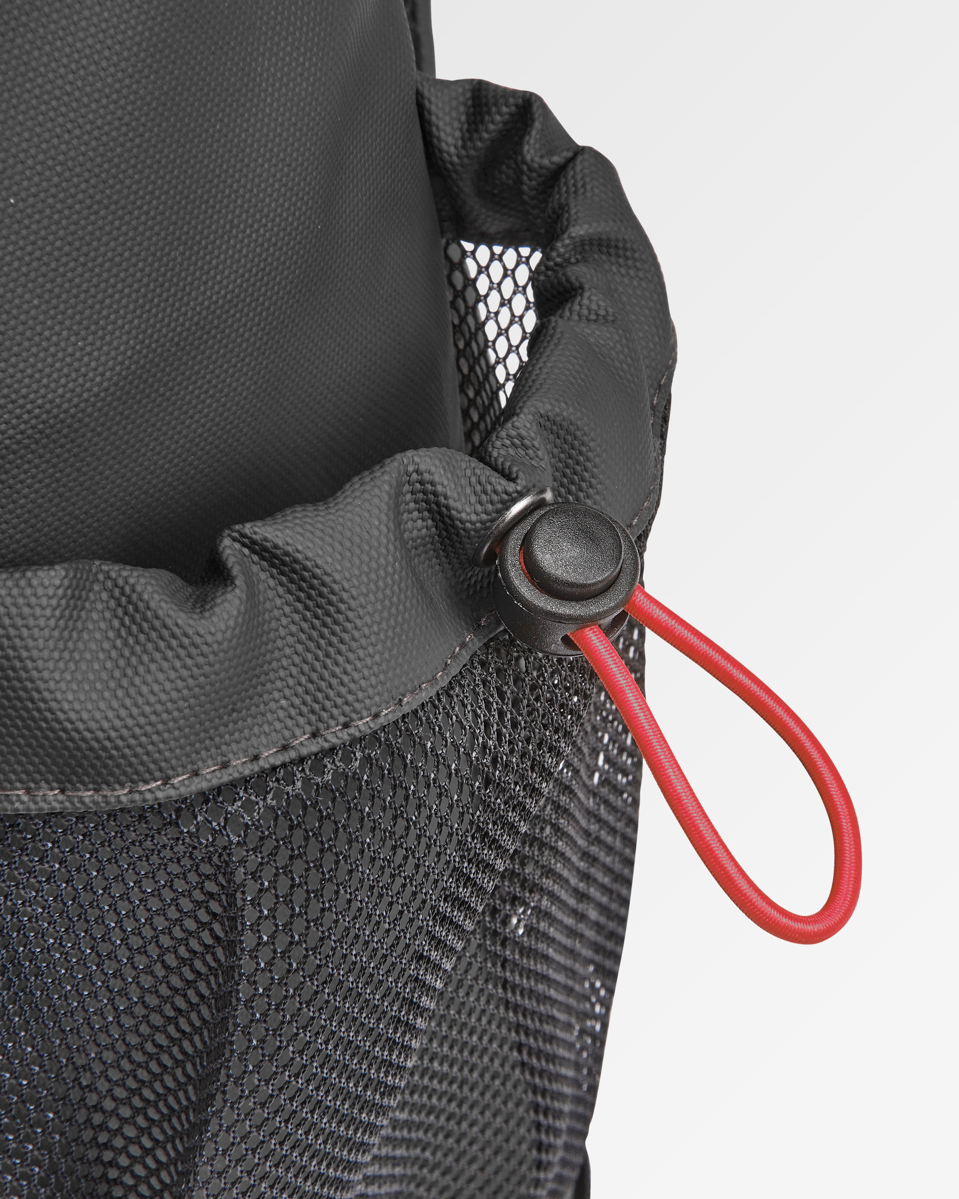 Crossing Roll Top Backpack - Charcoal/ Black - Flatlay