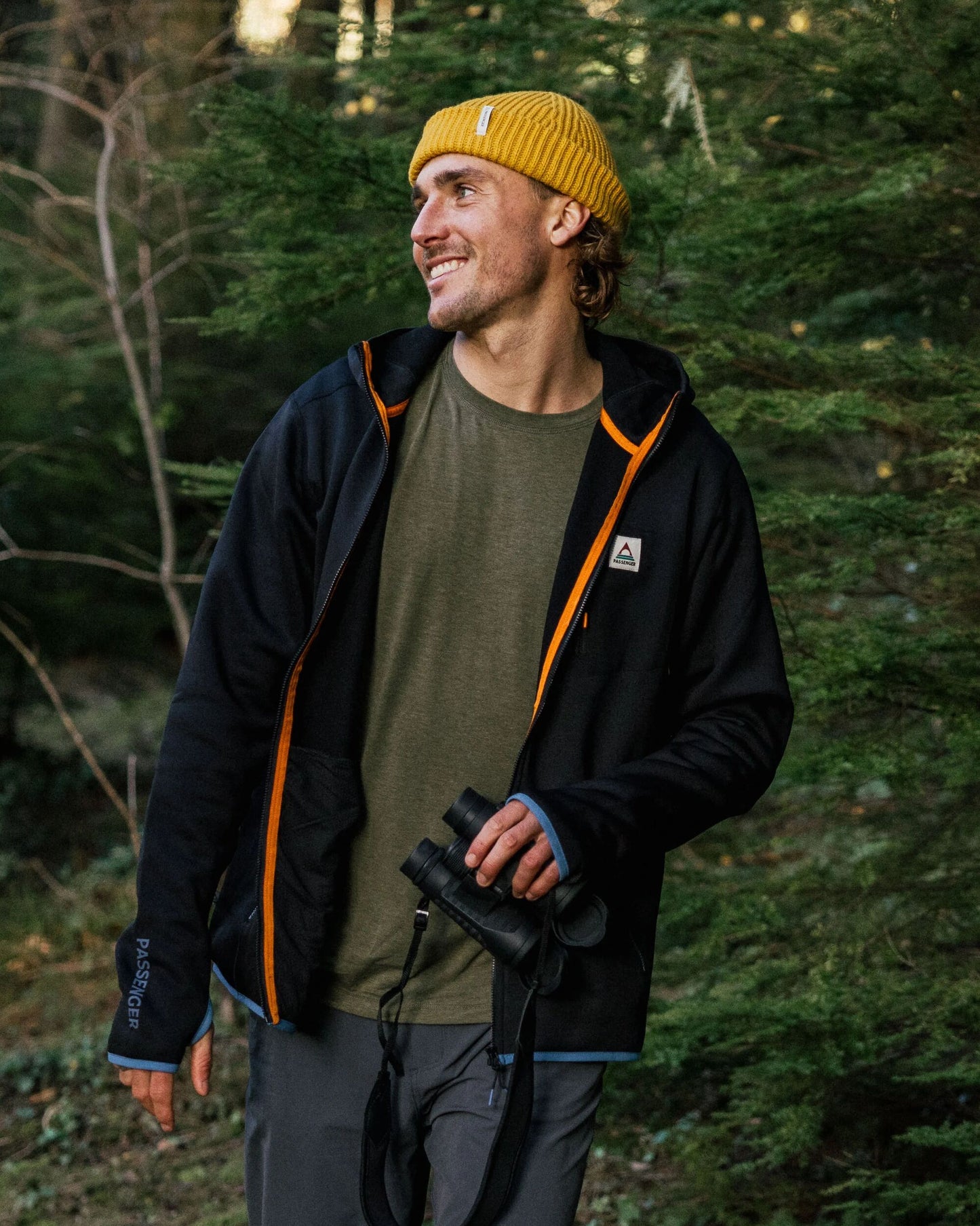 Men's Solitude Recycled Polartec® Fleece Hoodie - Black