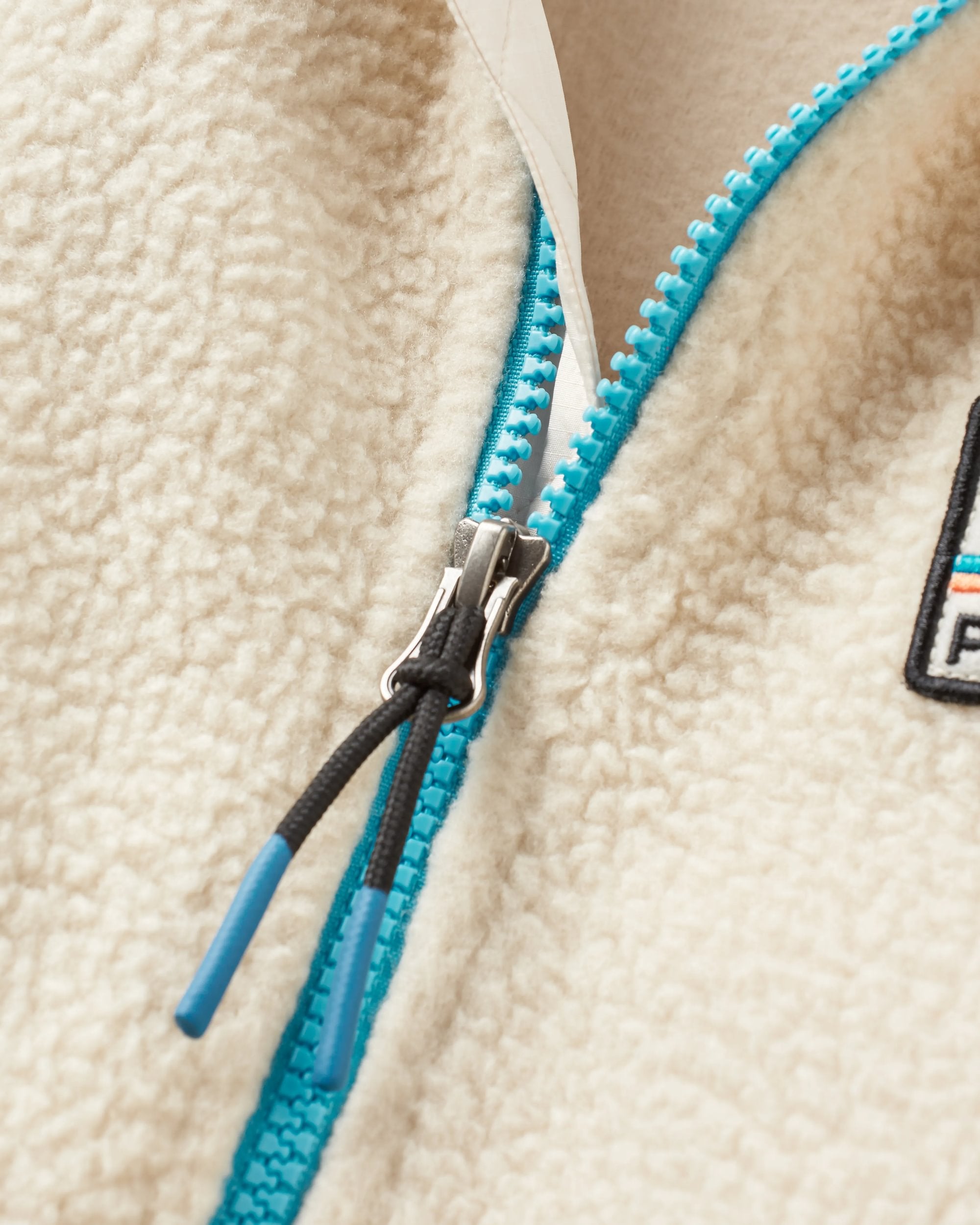 Maine 1/2 Zip Recycled Sherpa Fleece - Green Spruce - Flatlay