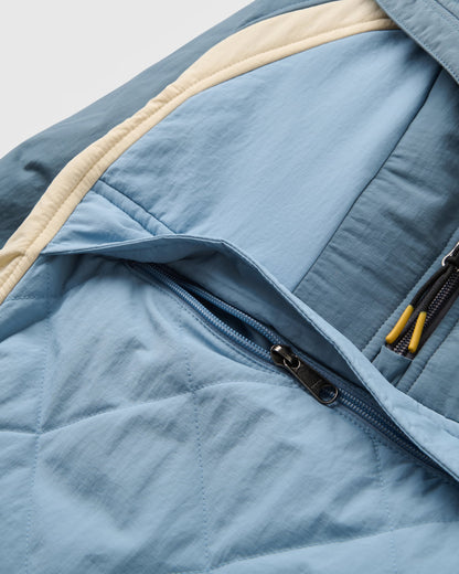 Ocean Insulated Anorak - Stormy Blue/Faded Denim - Flatlay