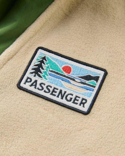 Alexander Hooded Polartec® Fleece - Feather/Wild Green - Flatlay