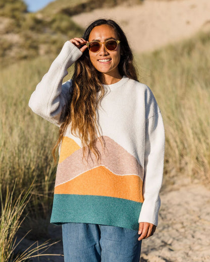 Vista Recycled Knitted Jumper - Off White