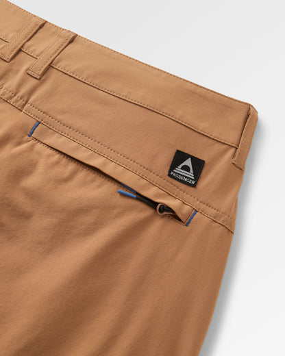 365 Trail Roll Up Short - Toffee - Flatlay