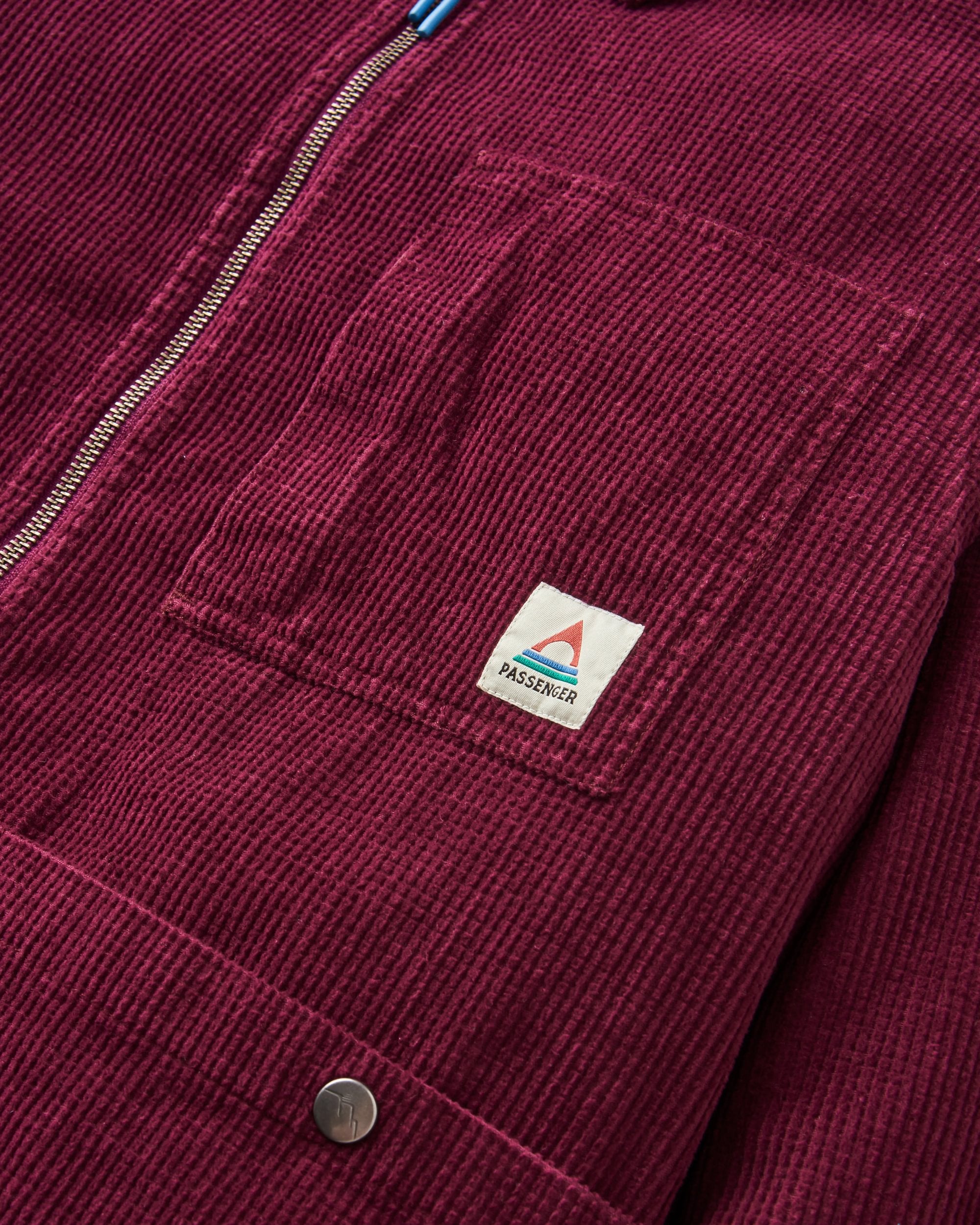 Harvest Organic Cotton Cord Overshirt - Fig - Flatlay