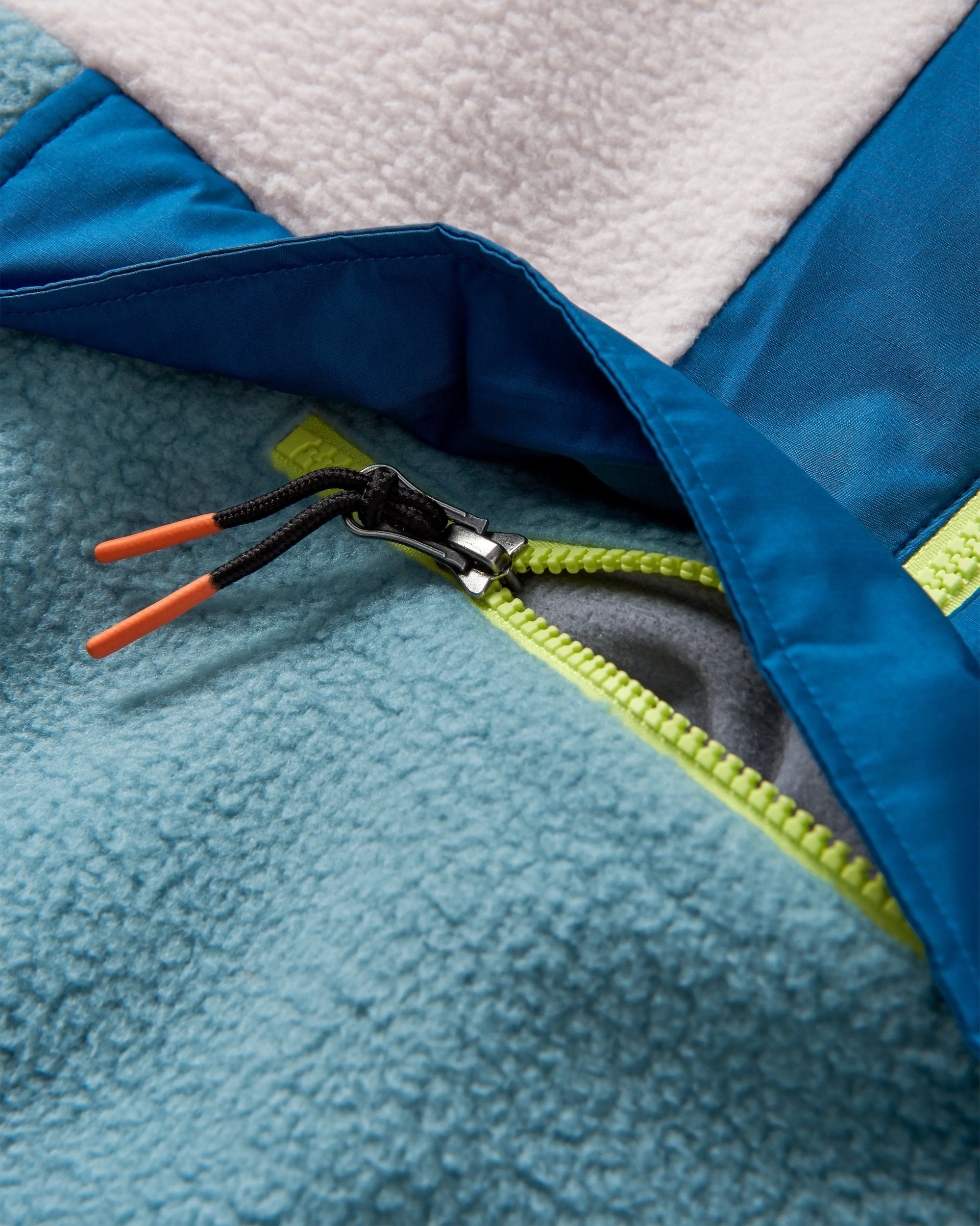 Maren 1/2 Zip Recycled Sherpa Fleece - Arctic - Flatlay