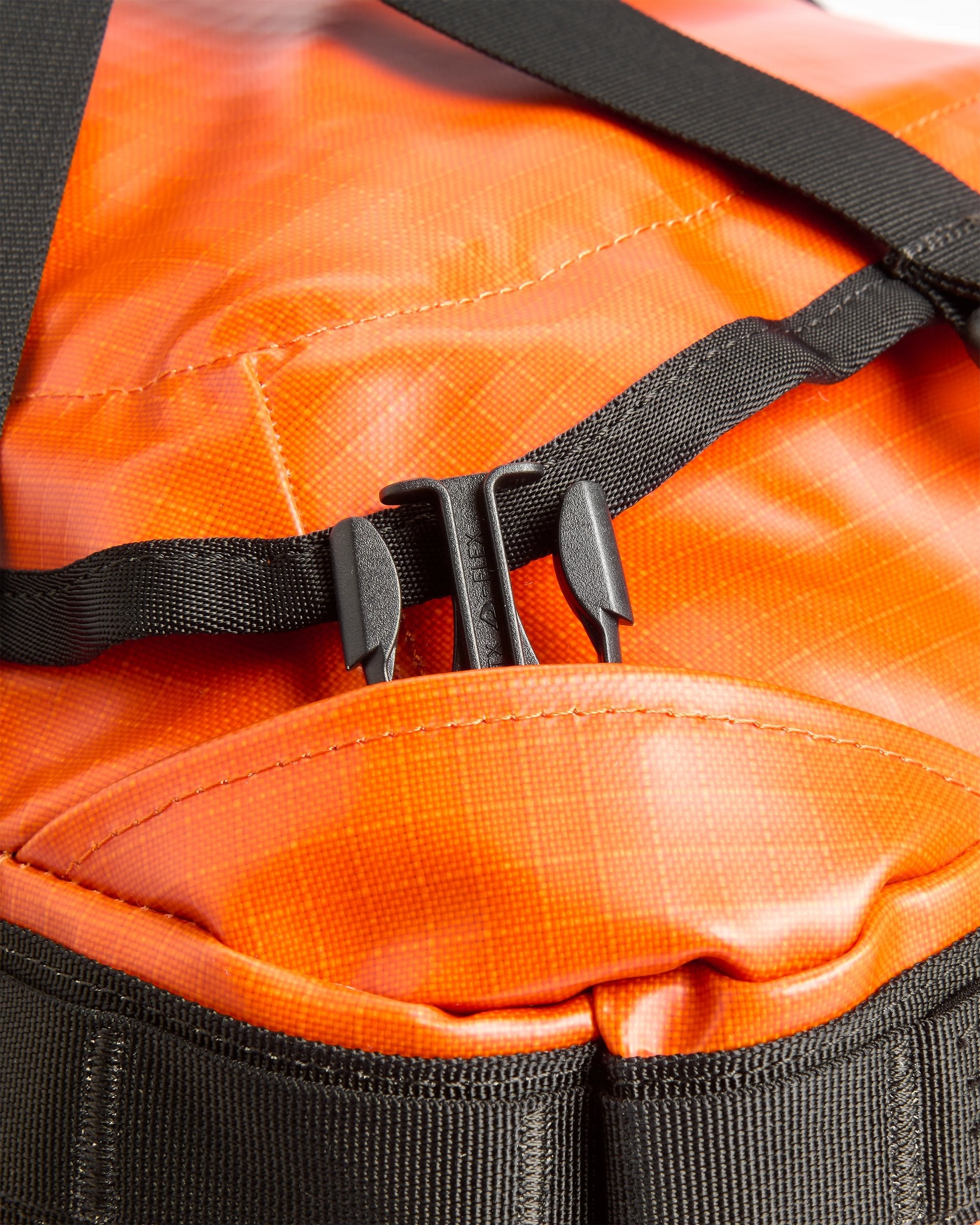 Roamer Recycled 60L Duffel Bag - Sunrise Orange - Flatlay