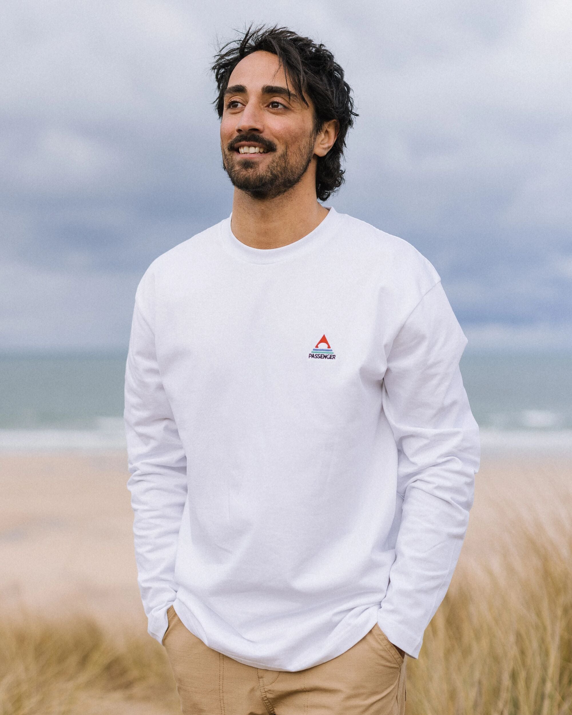 Vita Organic Cotton Relaxed Fit LS T-shirt - White - Lifestyle