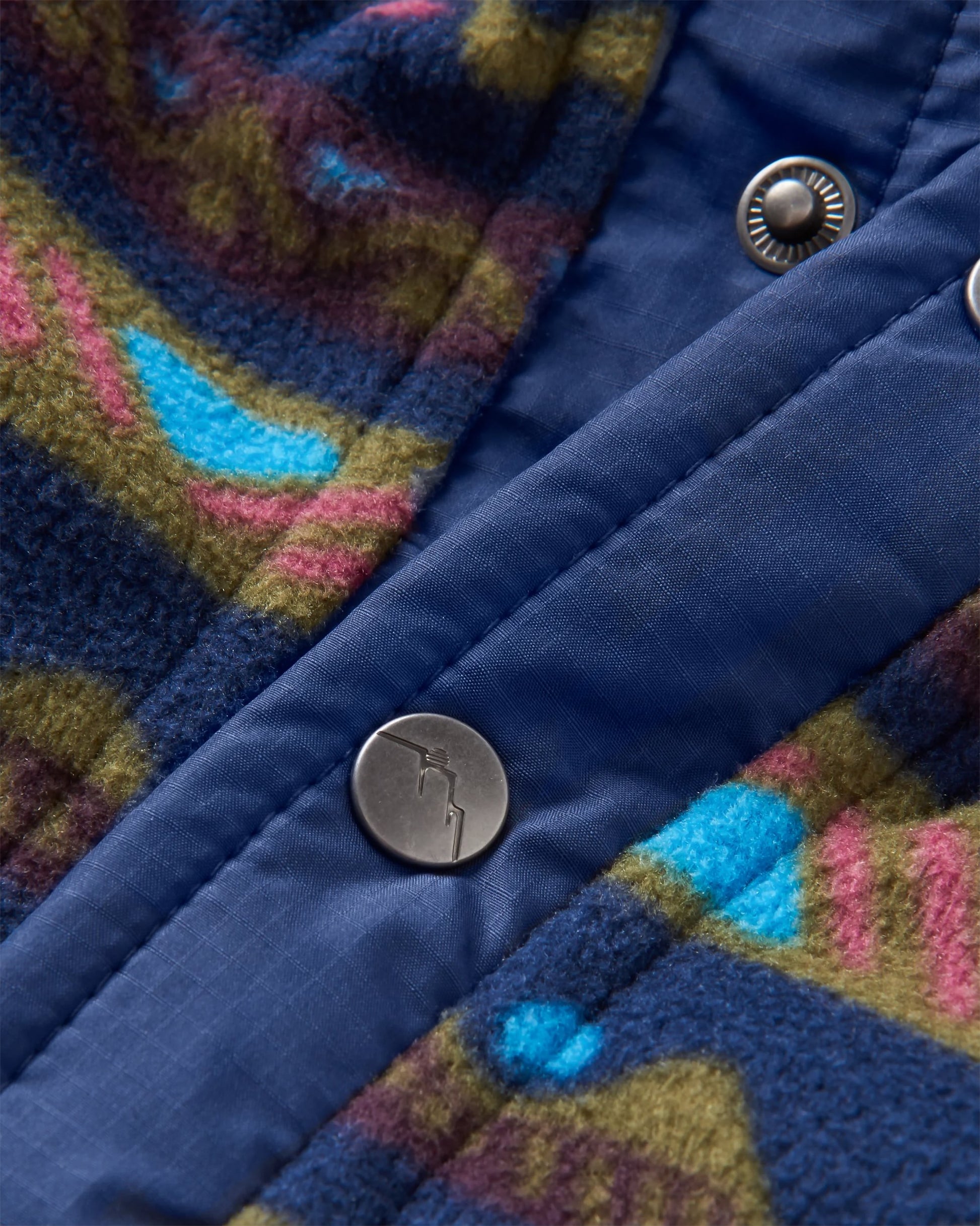 Adrift Recycled Polar Fleece - Mountain Geo Multi